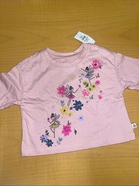 Baby Gap Pink Fairy Floral Tee